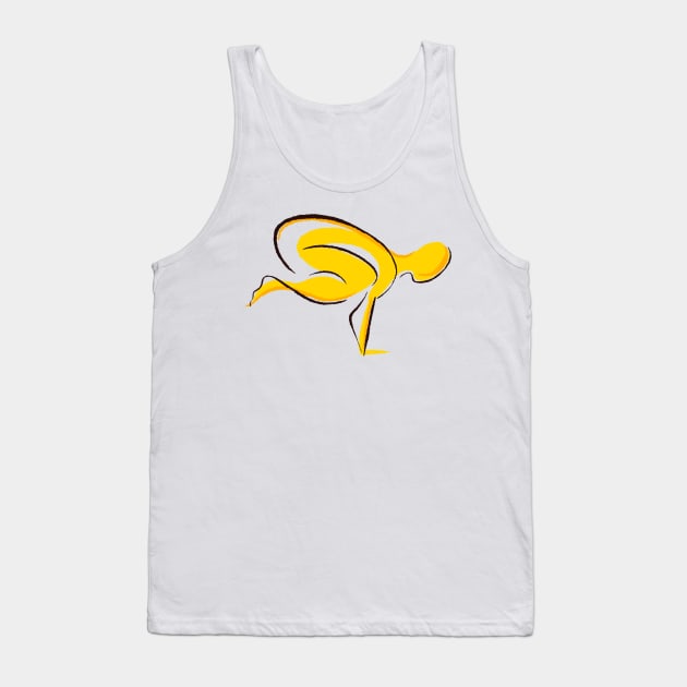 Solar plexus chakra Tank Top by Steve Brown Illustration 